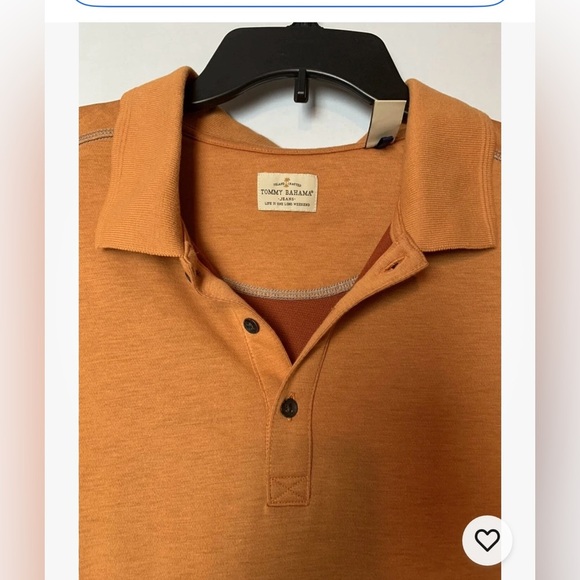 Tommy Bahama Men’s Island Crafter Polo Shirt Orange Short Sleeves Size XL - Picture 2 of 8
